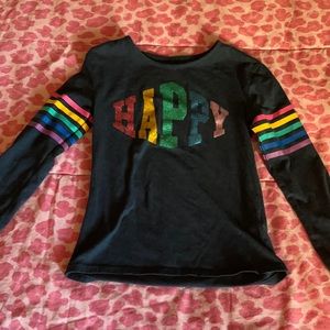 👻“HAPPY”  Rainbow Shirt